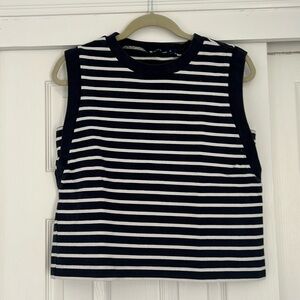 Petit Bateau striped sleeveless cotton shirt